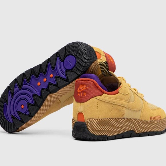 Nike W Air Force 1 Wild Shoes Wheat FB2348-700 Women'S Size 7.5 NEW - Picture 11 of 12